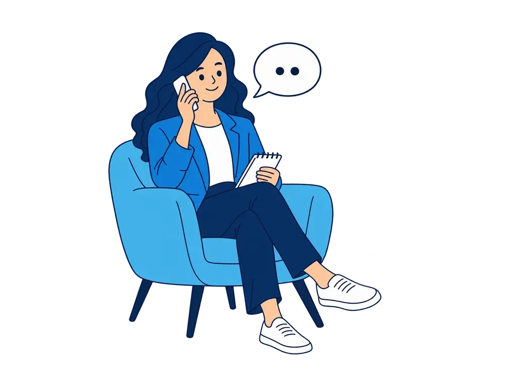 Dream Financial Group adviser on the phone for a free chat.
